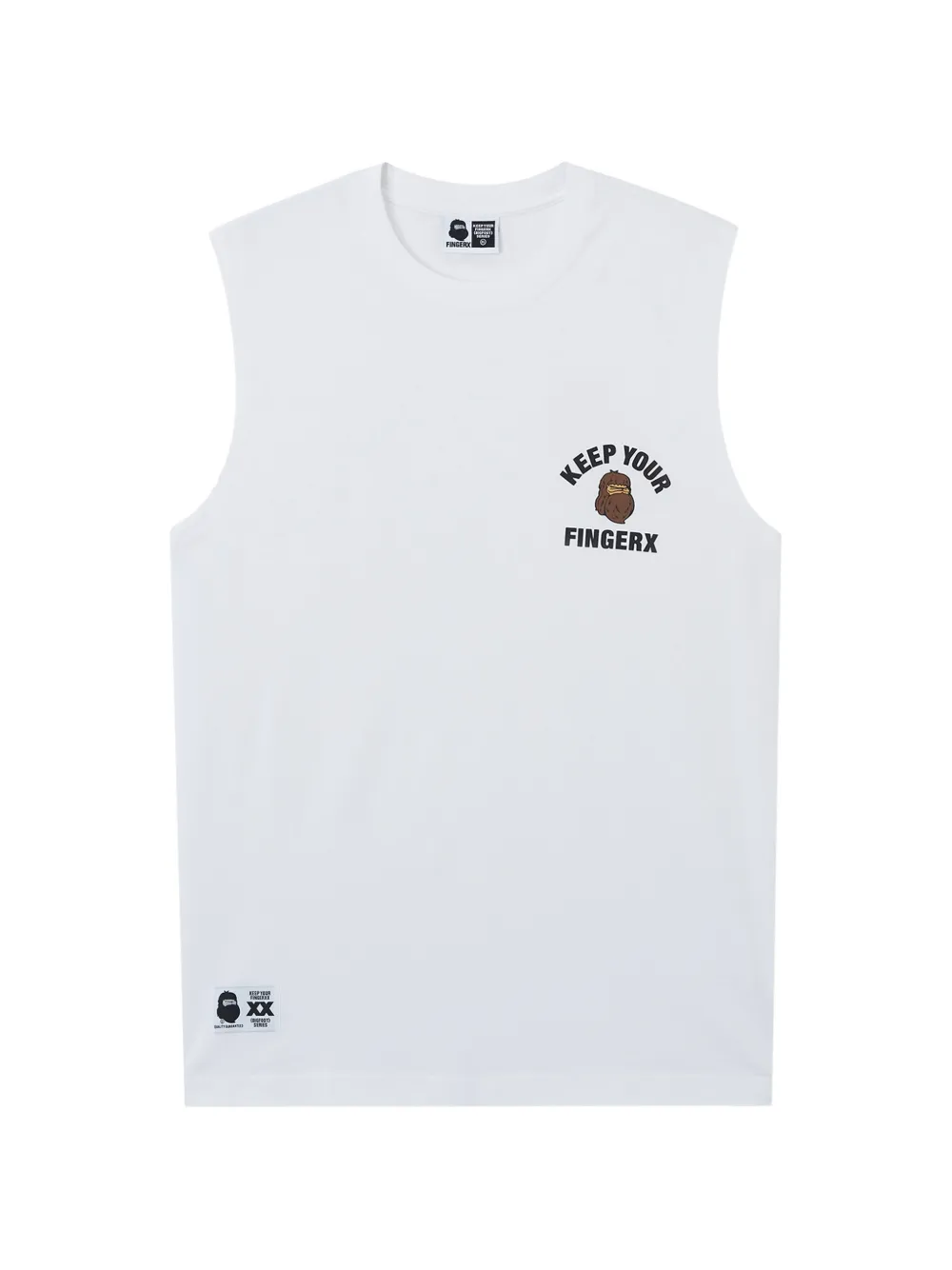 FINGERCROXX printed tank top - Bianco
