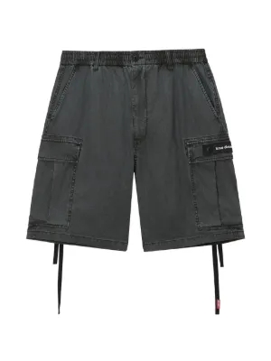 Juun.J アシッドウォッシュ デニムショーツ | ブラック | FARFETCH JP