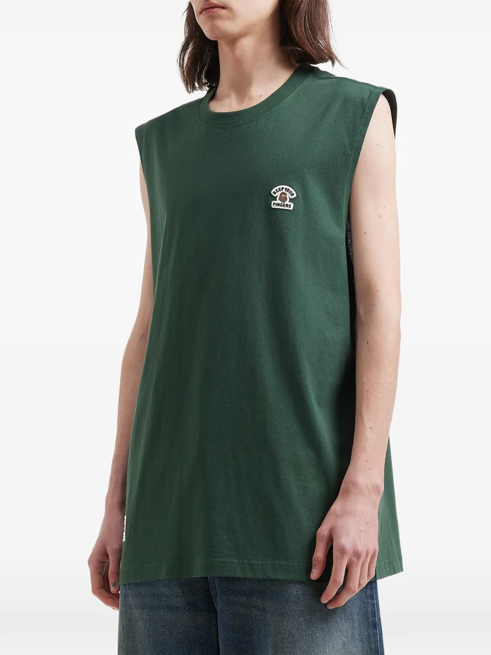 Patch Sleeveless Tank Top
