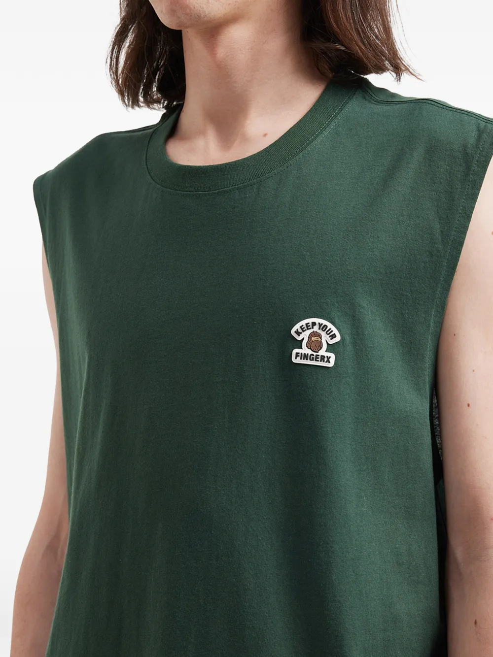 Patch Sleeveless Tank Top