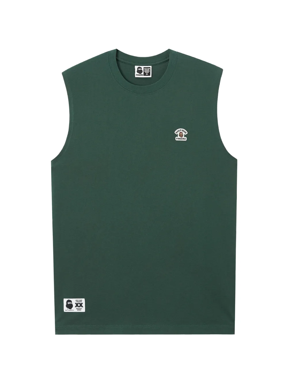 FINGERCROXX Trägershirt mit Patch | Grün