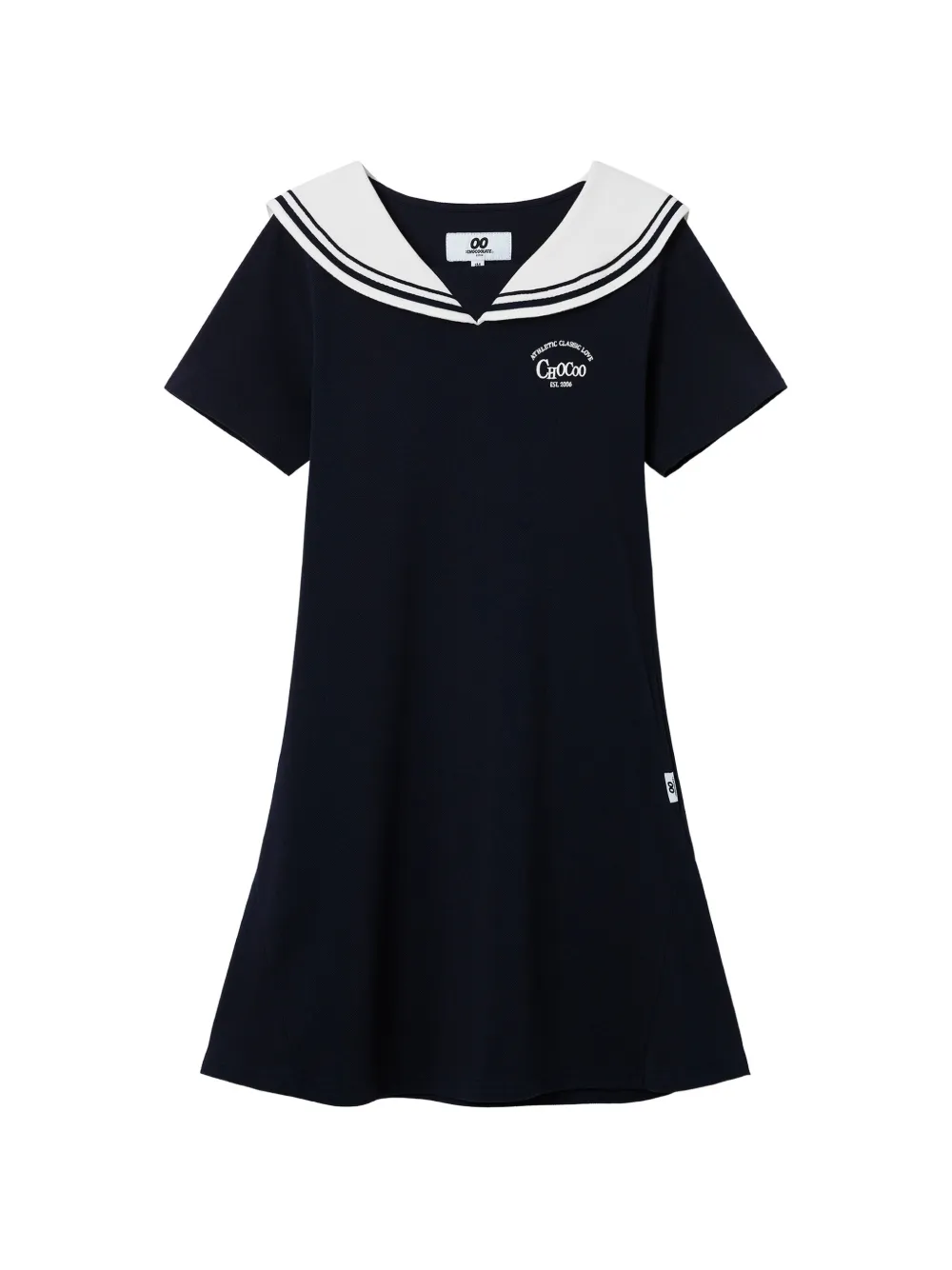 CHOCOOLATE logo-embroidered mini dress - Blu
