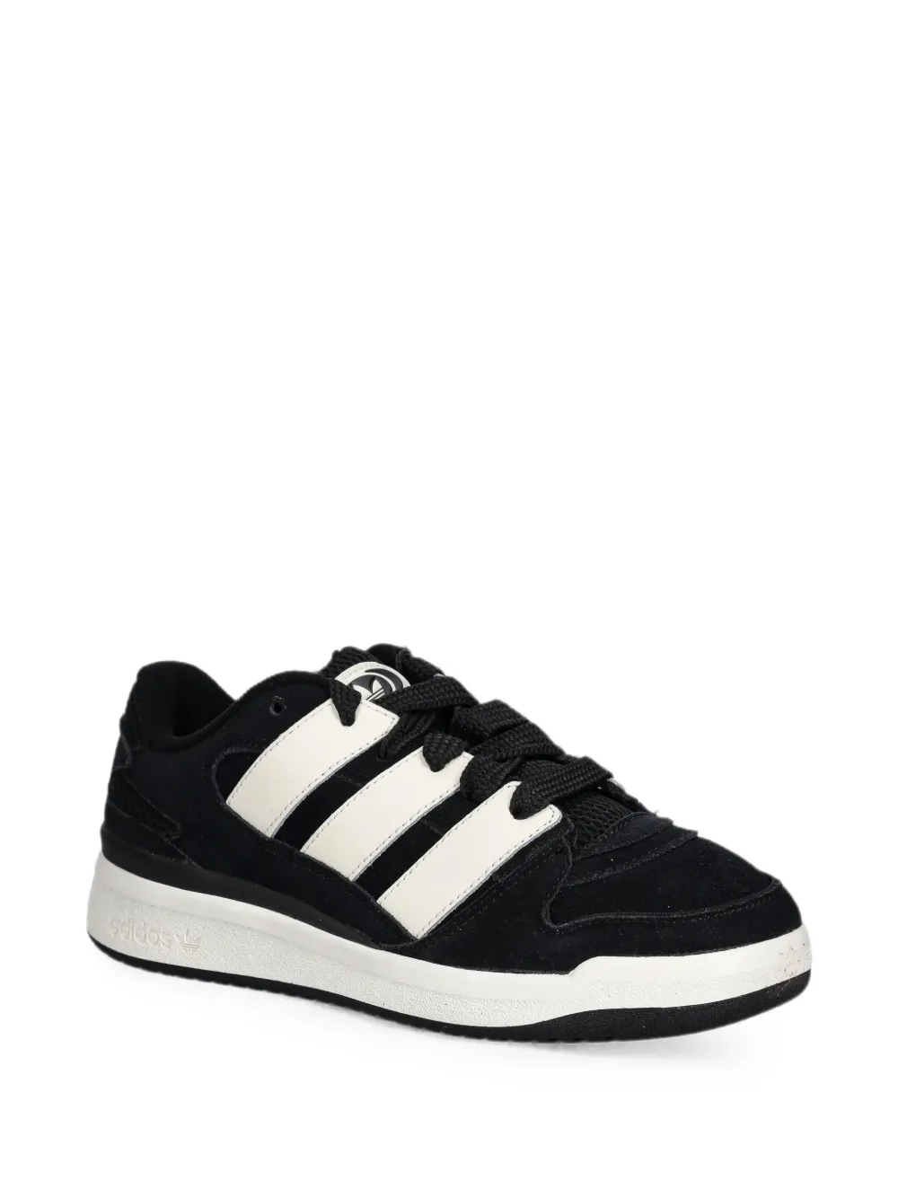 adidas Kids Forum 2000 gestreepte sneakers Zwart
