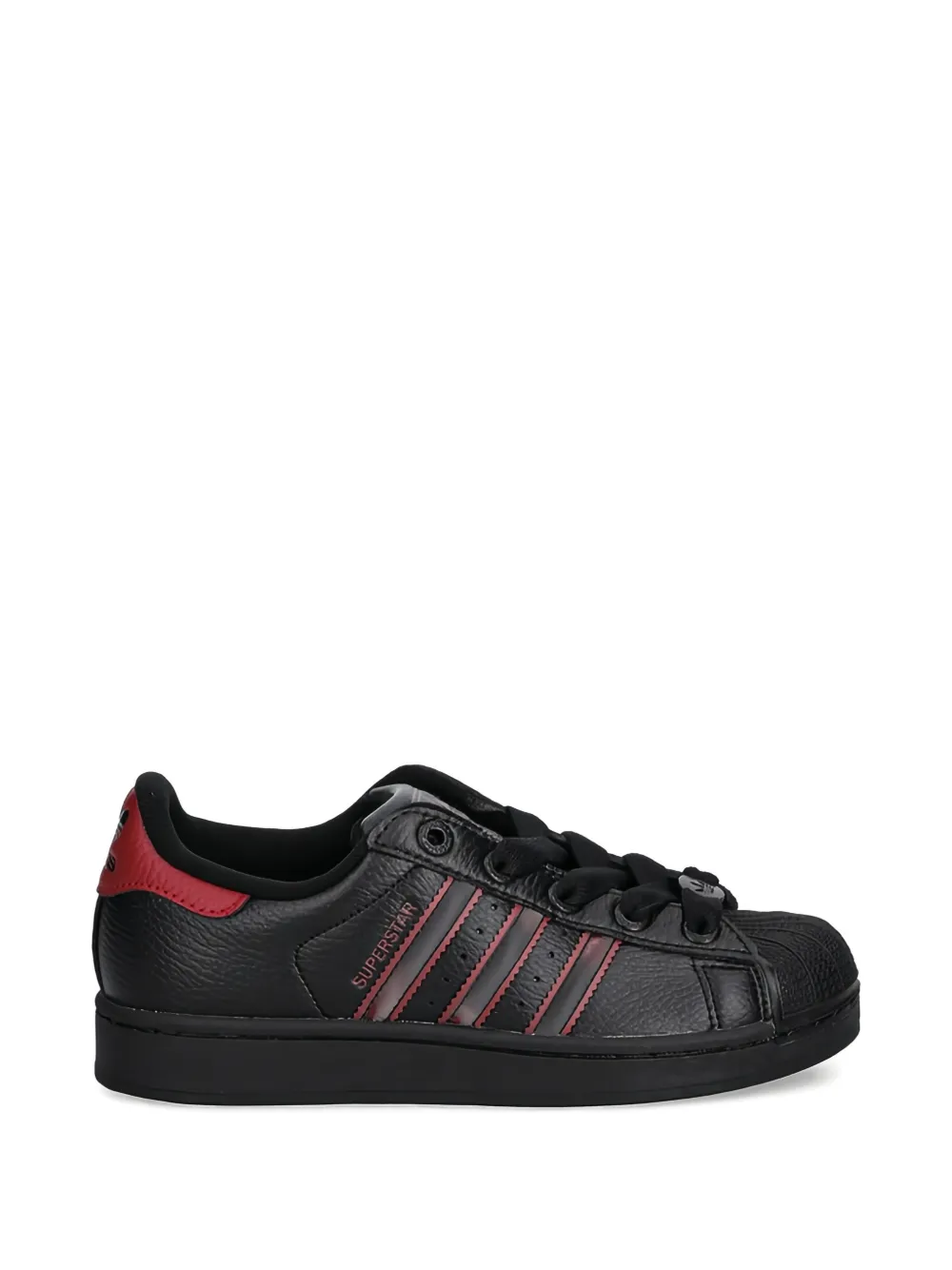 adidas Kids Superstar leren sneakers Zwart