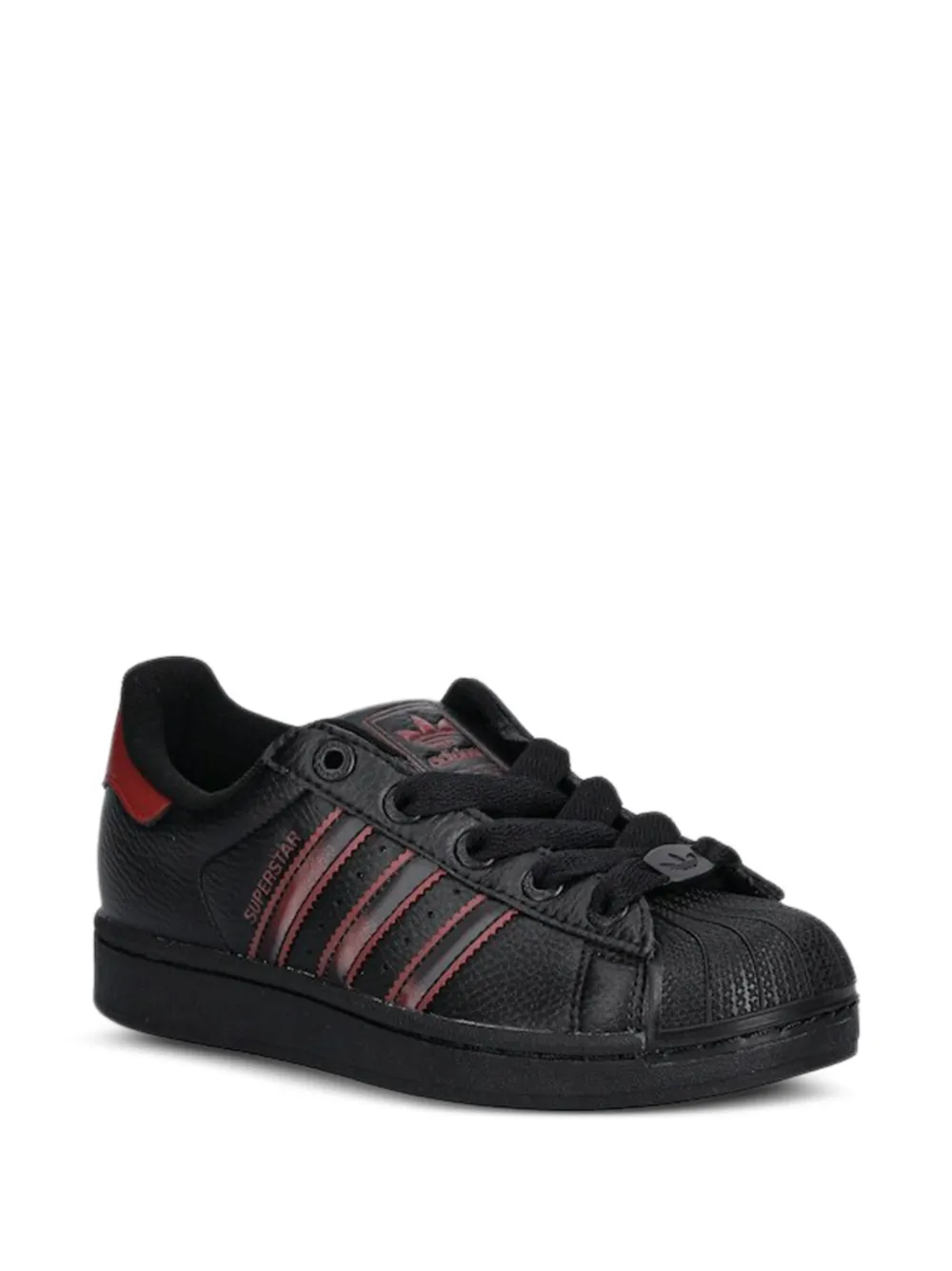 adidas Kids Superstar leather sneakers - Nero