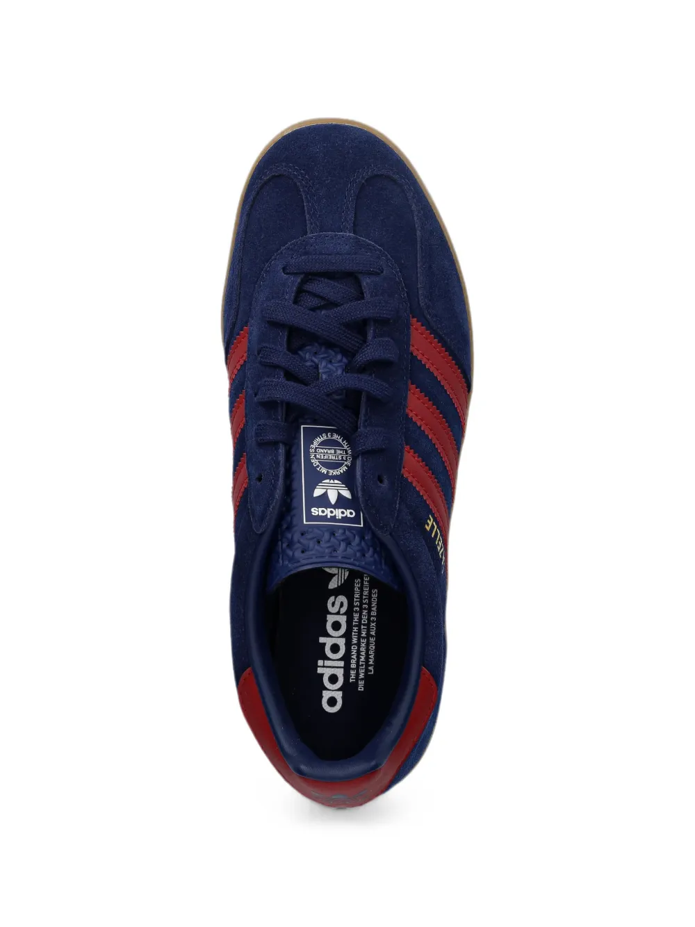 adidas Kids Gazelle Indoor gestreepte sneakers Blauw