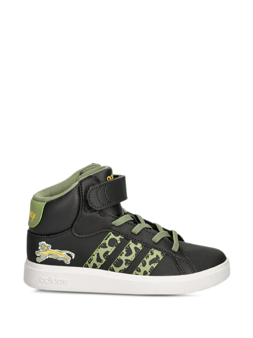 adidas Kids High-top sneakers met dieren-patroon Zwart