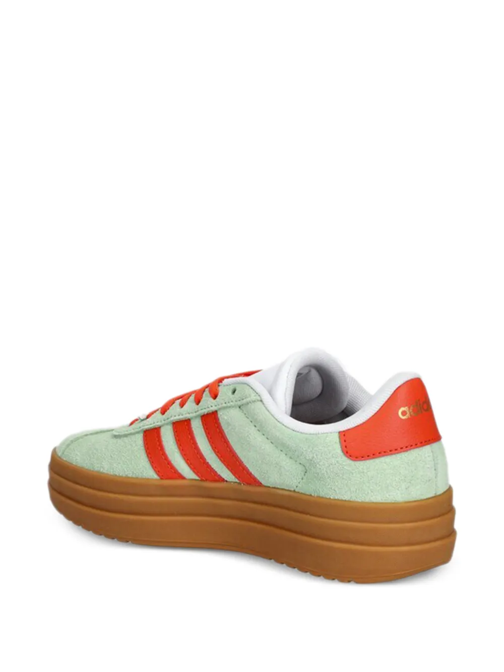 adidas Kids VL Court Bold stripes platform sneakers Groen