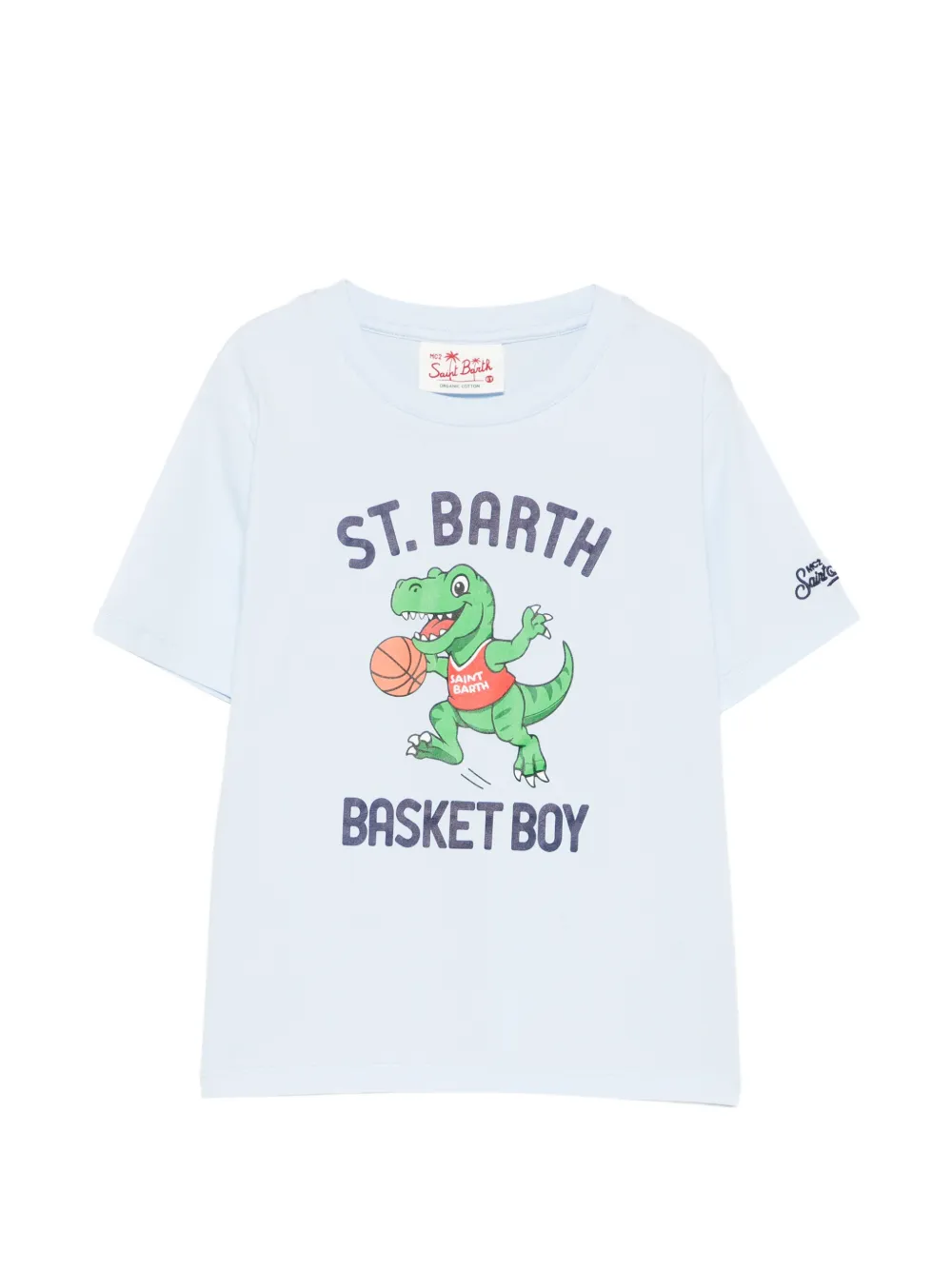 MC2 Saint Barth Kids Denver dinosaur graphic T-shirt - Blu