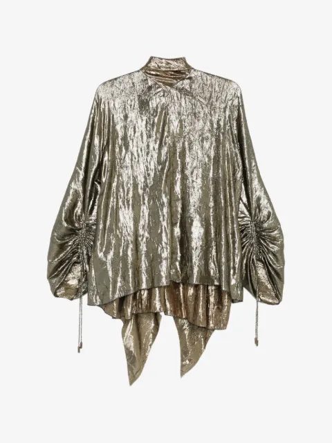 Lanvin button asymmetric top