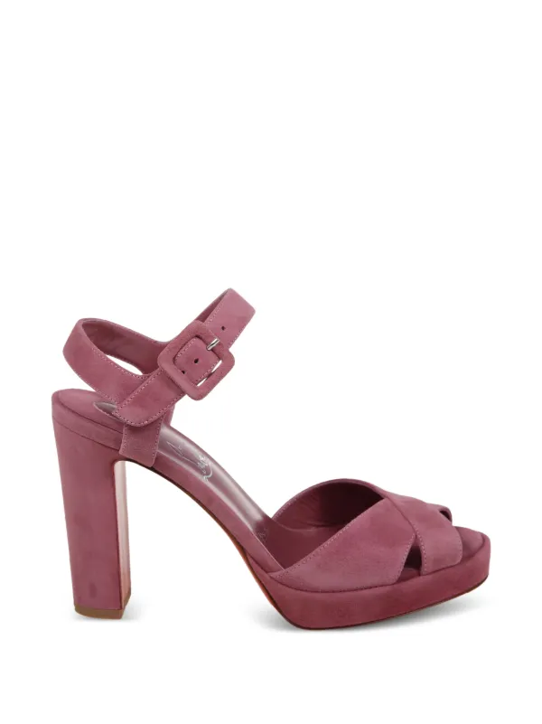 Christian Louboutin クロスバックル サンダル | ピンク | FARFETCH JP