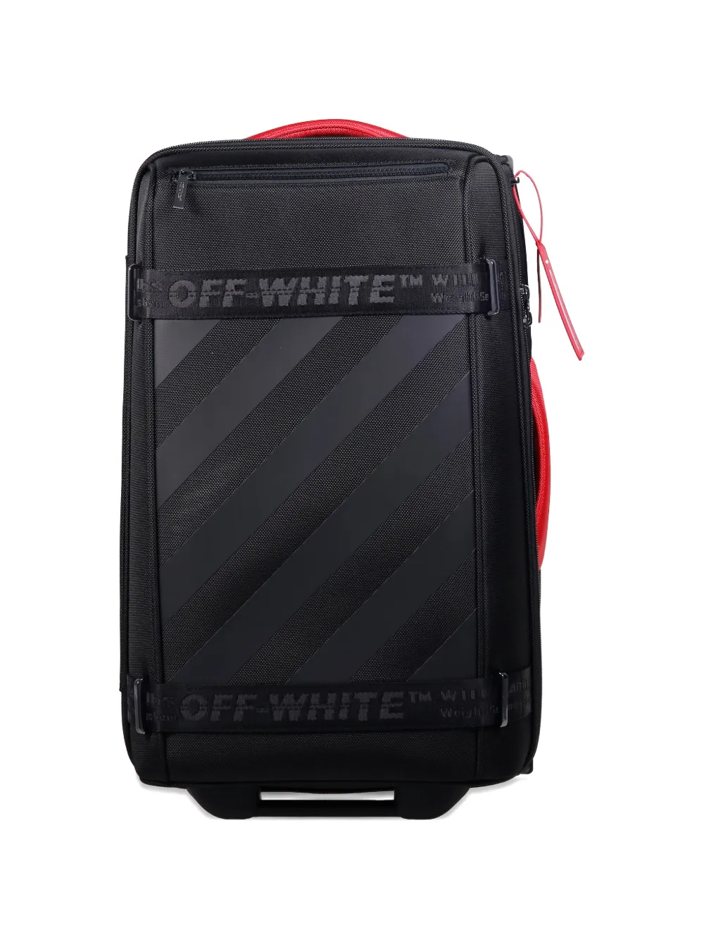 Off-White diagonal stripe suitcase - Nero