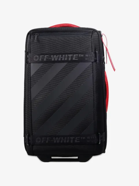 Off-White diagonal stripe suitcase