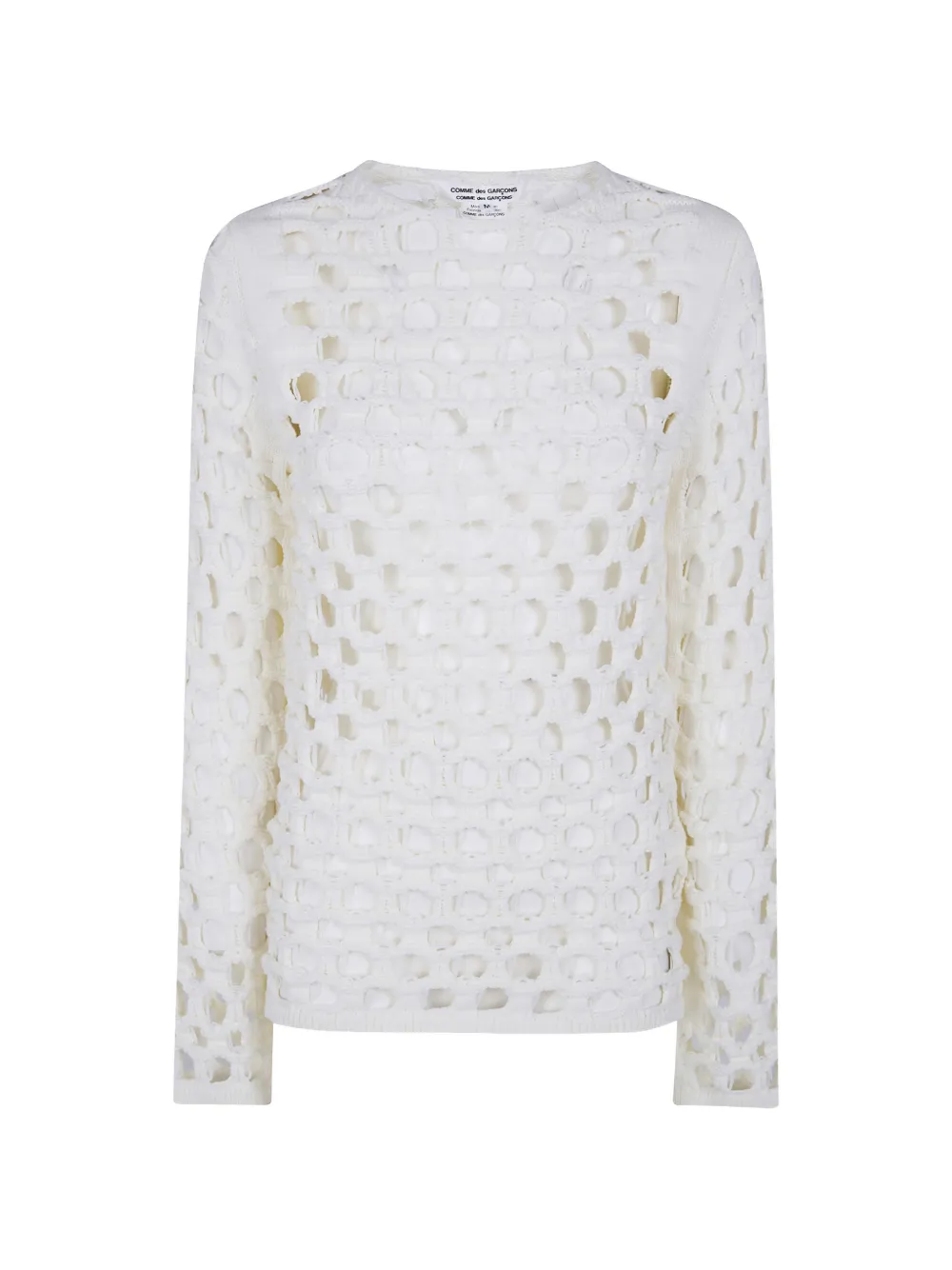 Comme Des Garçons Comme Des Garçons cut-out sweater - Bianco