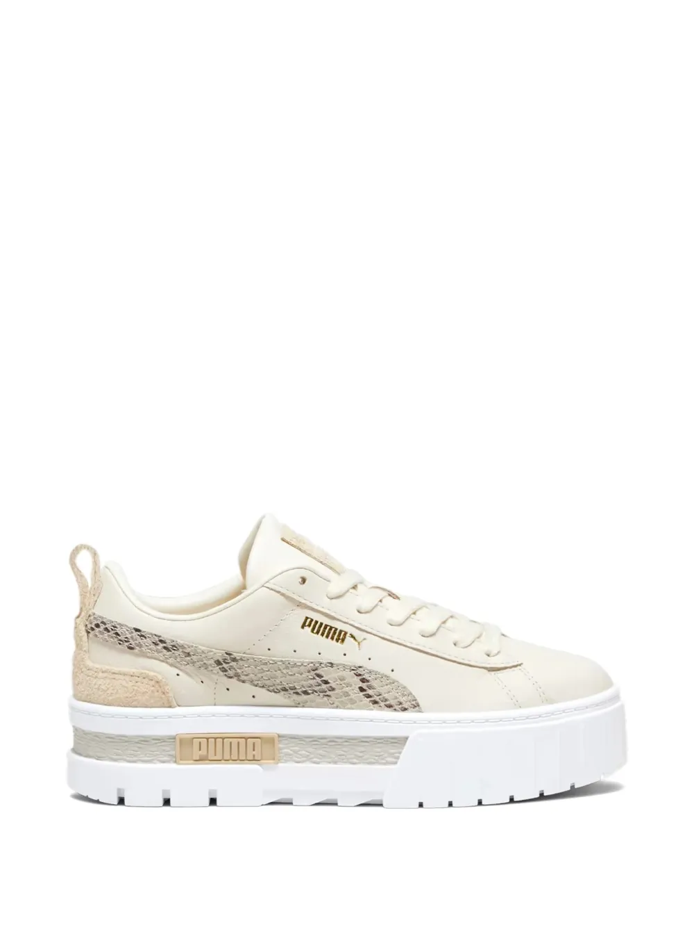 PUMA Mayze sneakers met plateauzool Beige