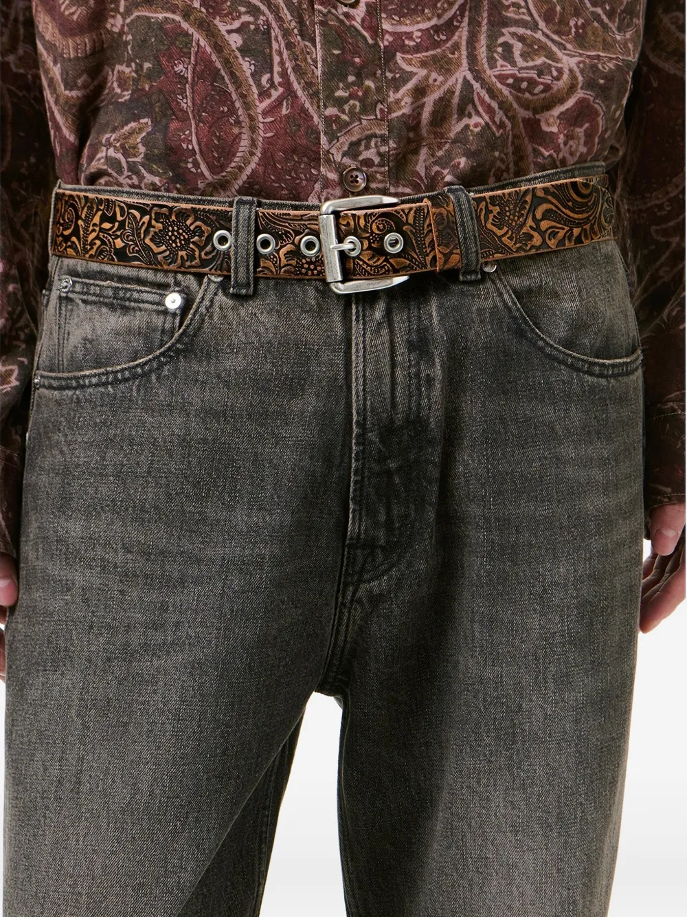  Our Legacy Leather Belt - Brown 