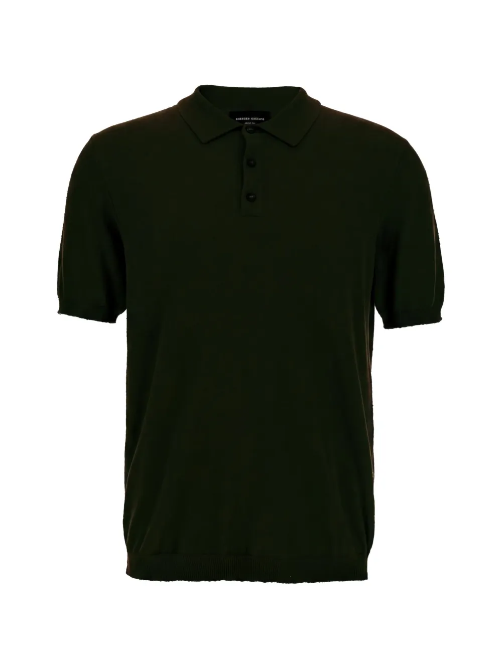 Roberto Collina short-sleeve textured polo shirt - Schwarz