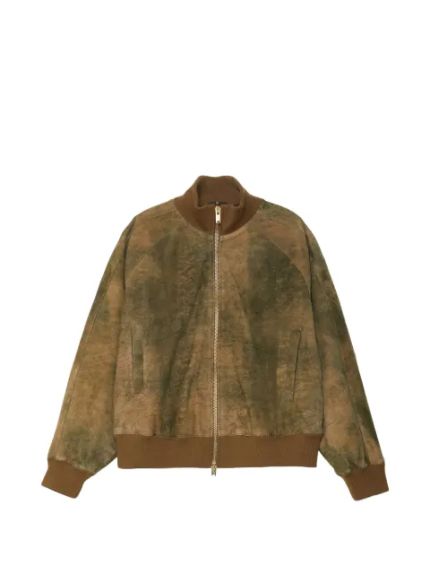 Baracuta zip-up suede jacket