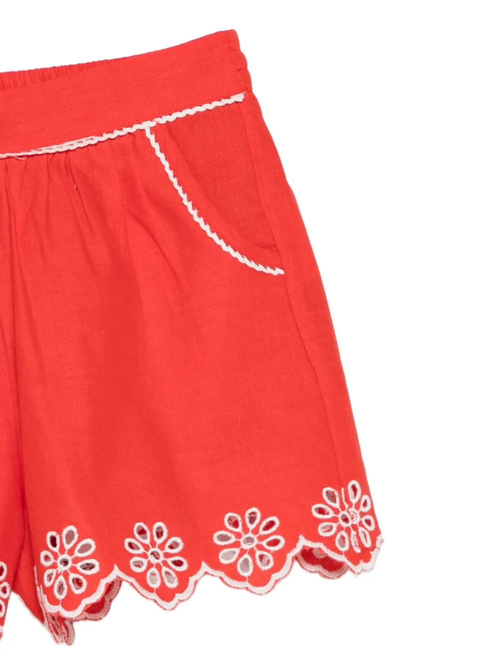 Stella McCartney Kids Shorts met borduurwerk Rood