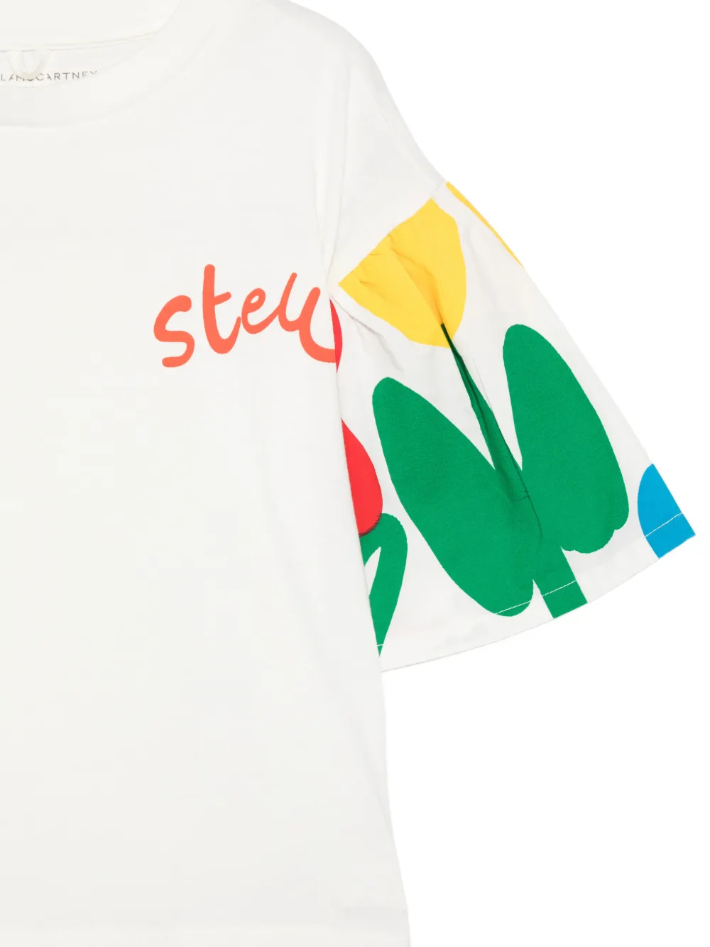 Stella McCartney Kids T-shirt met print Wit