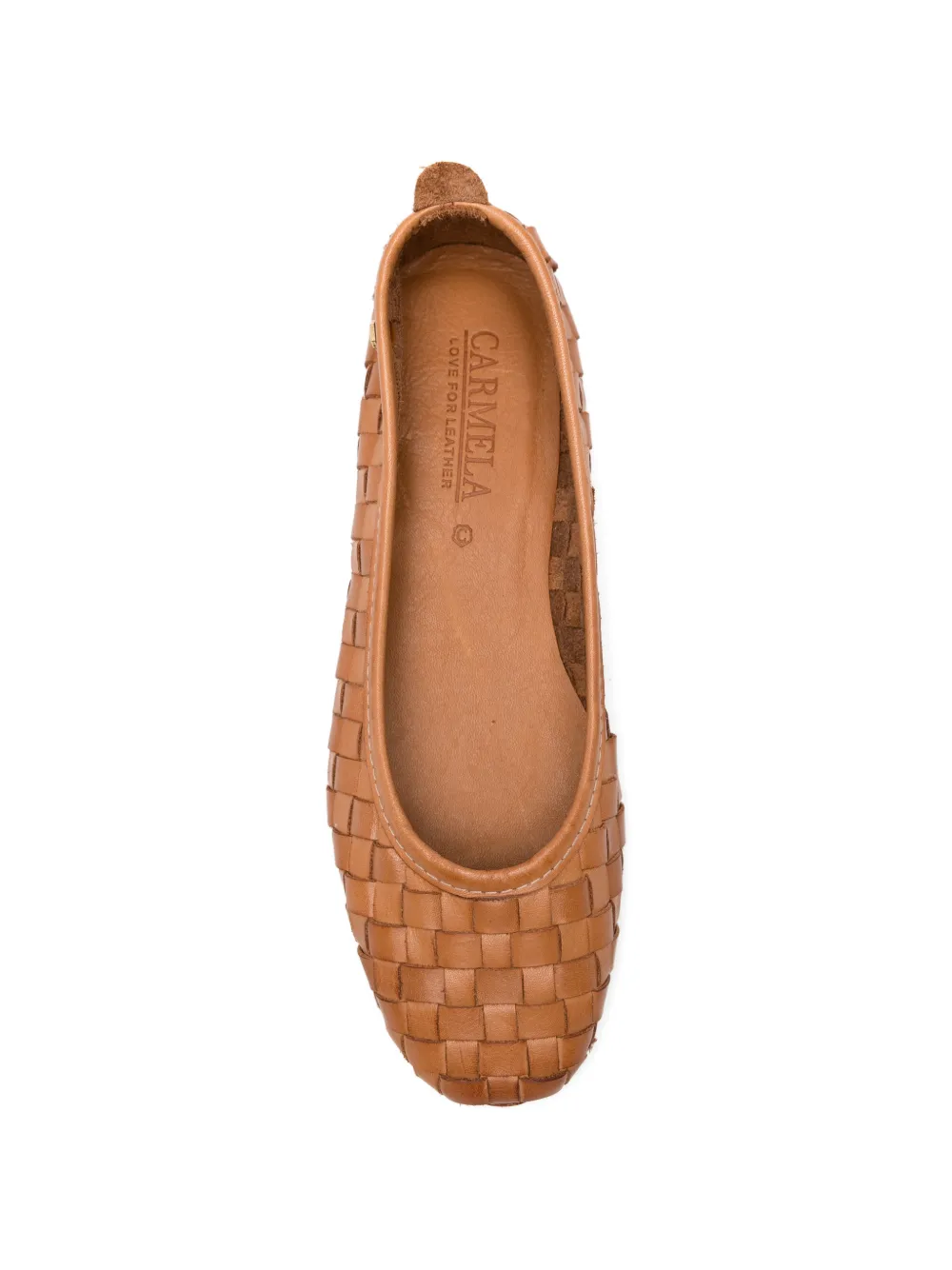 Carmela Geweven ballerina's Beige