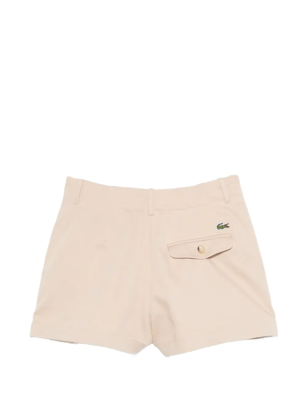  Lacoste Pleated Tailored Shorts - Neutrals 