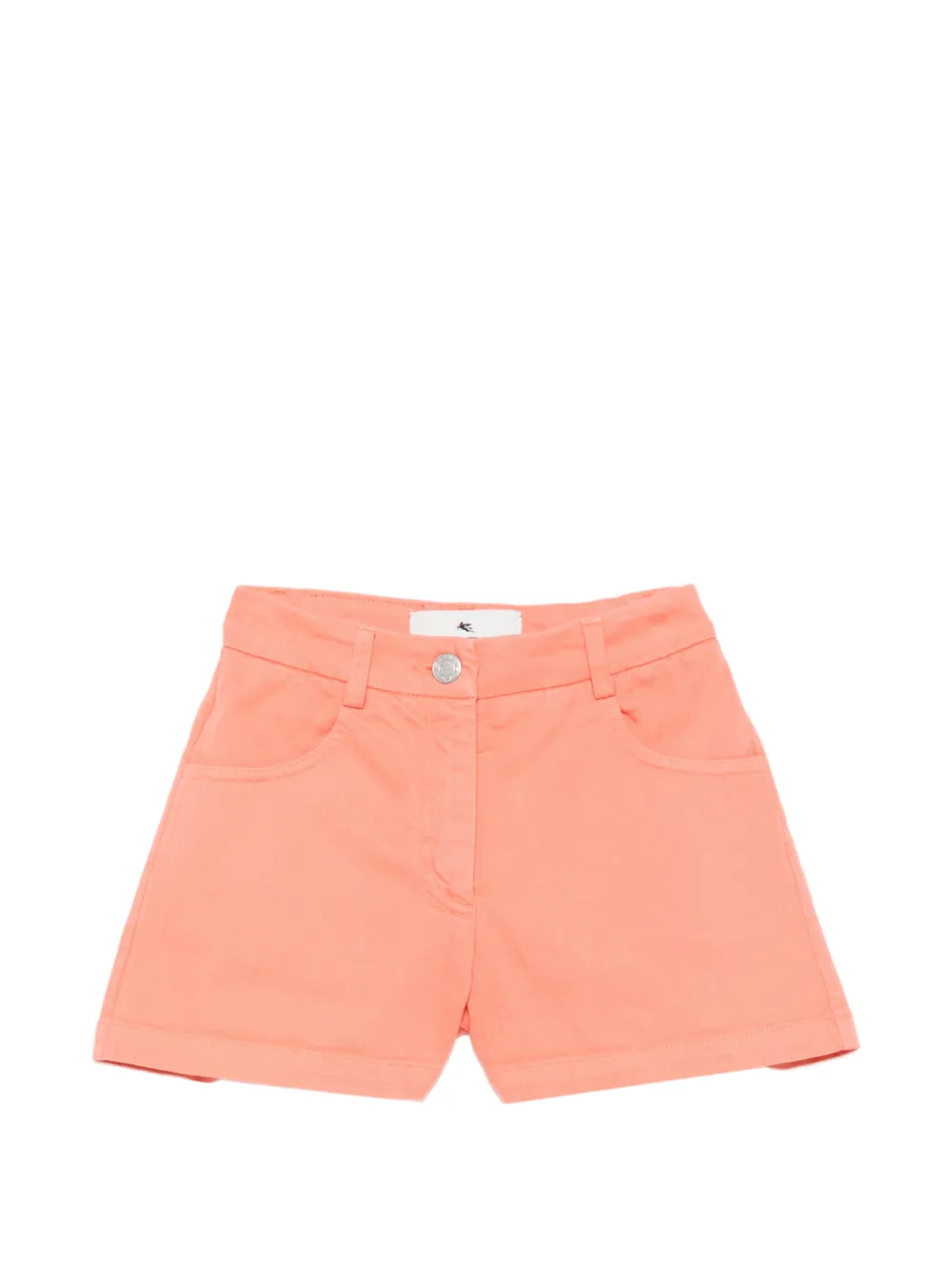 ETRO KIDS logo-embroidered shorts - Arancione