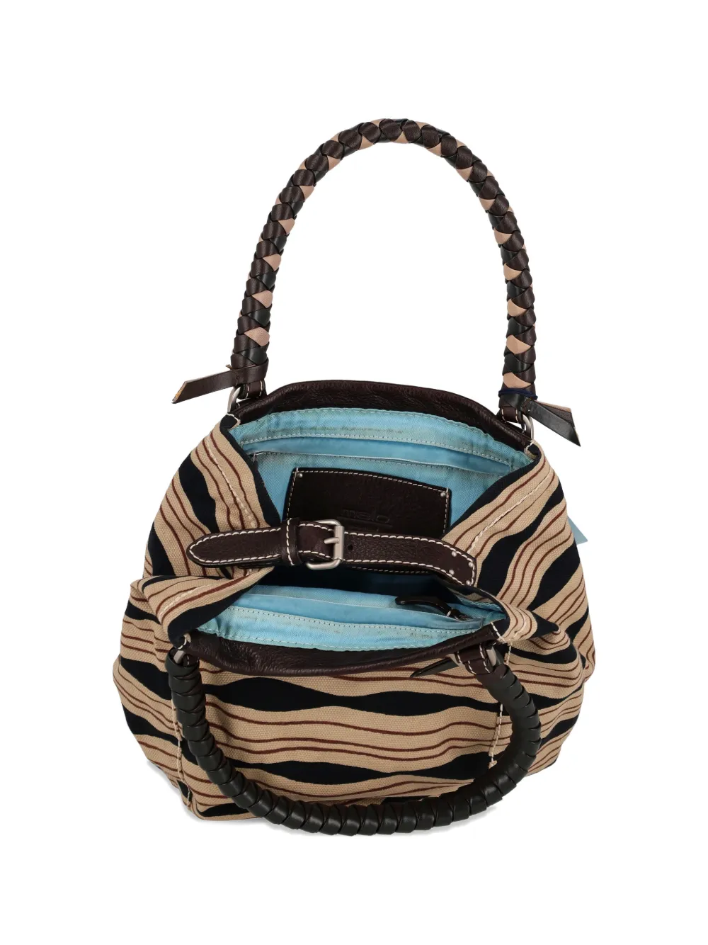 Malo Malo striped tote bag - Toni neutri
