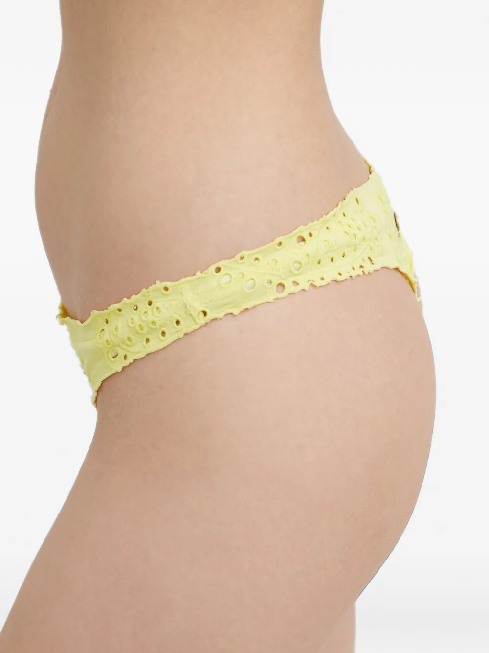 TWINSET broderie-anglaise bikini bottoms Geel