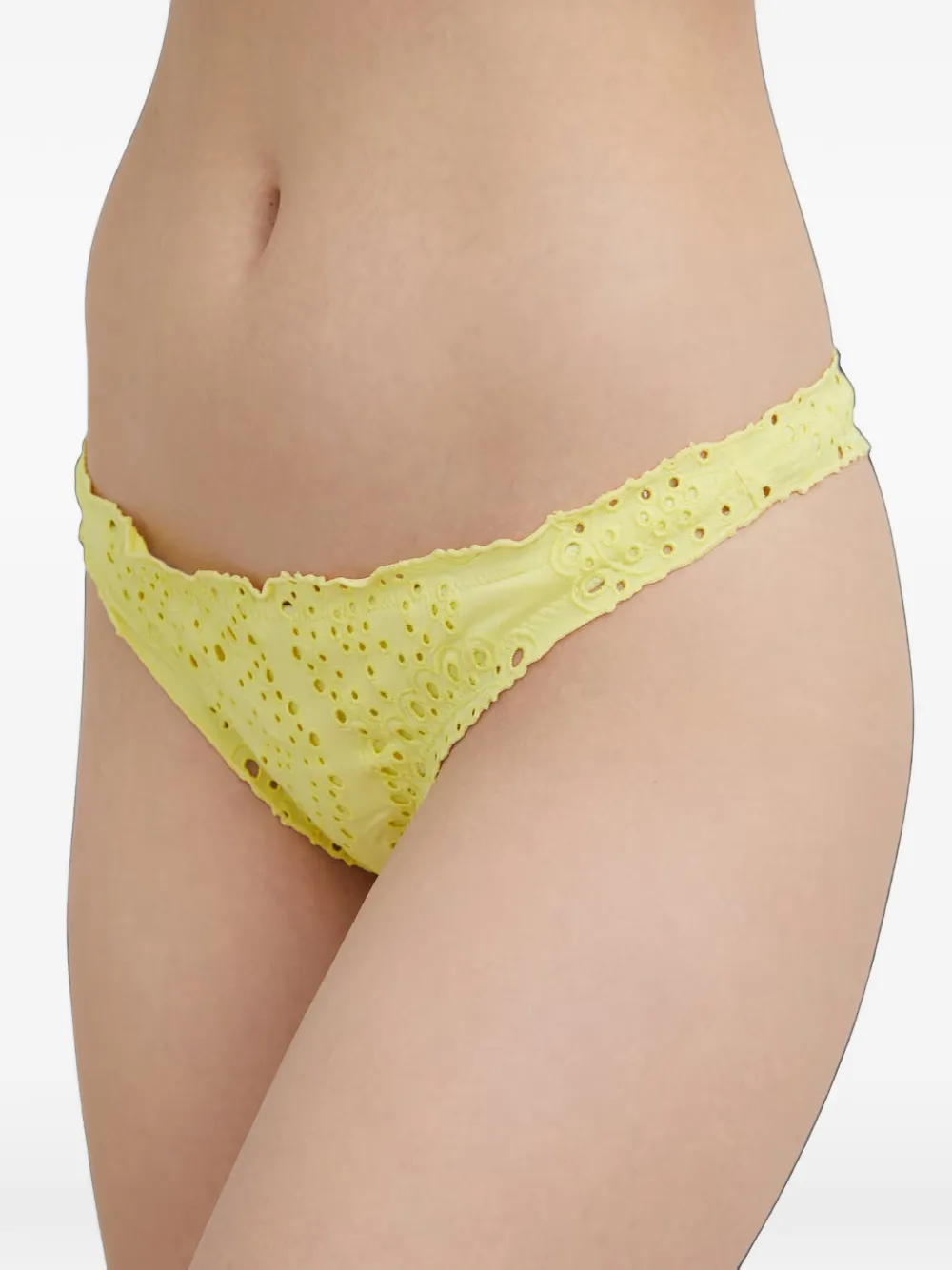 TWINSET broderie-anglaise bikini bottoms - Giallo