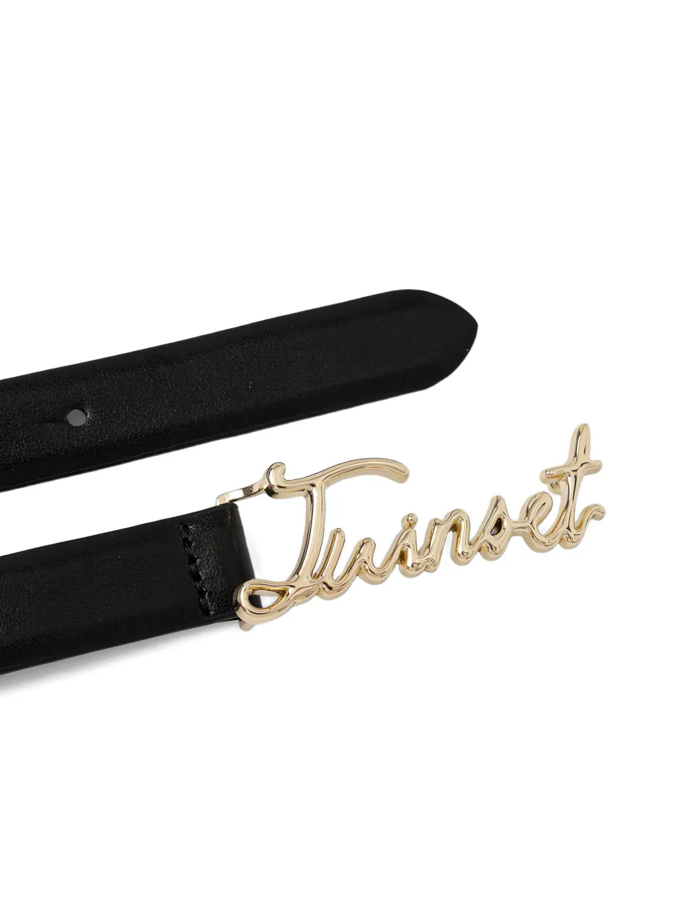 TWINSET Riem met logo Zwart