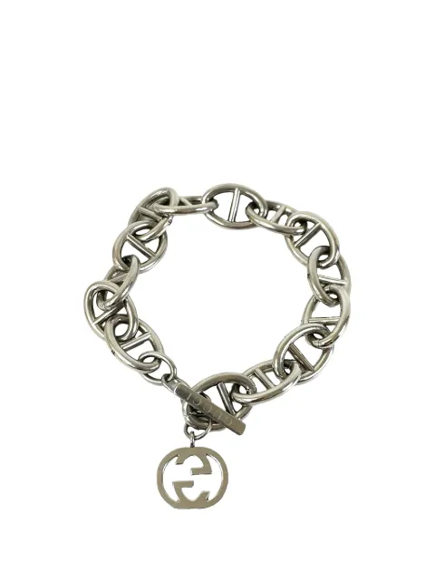 Gucci Pre-Owned 2000-2015 Sterling Silver Interlocking G Anchor Chain bracelet