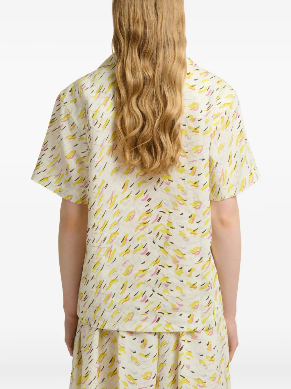 Marni Linnen blouse Wit