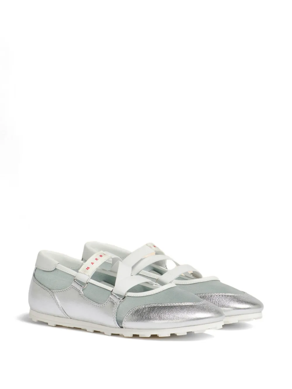 Marni Sneakers met gekruiste bandjes Zilver