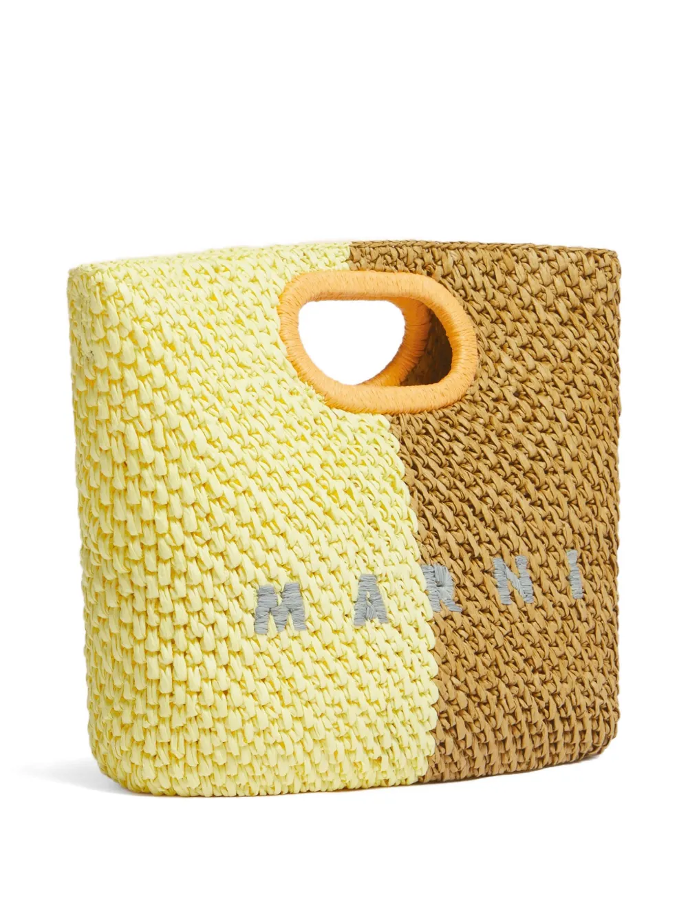  Marni Cutout Handles Clutch Bag - Yellow 