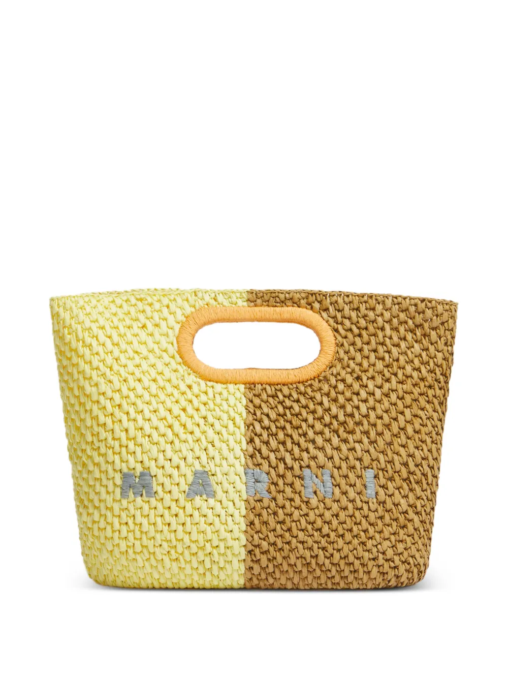 Marni cutout handles clutch bag - Giallo
