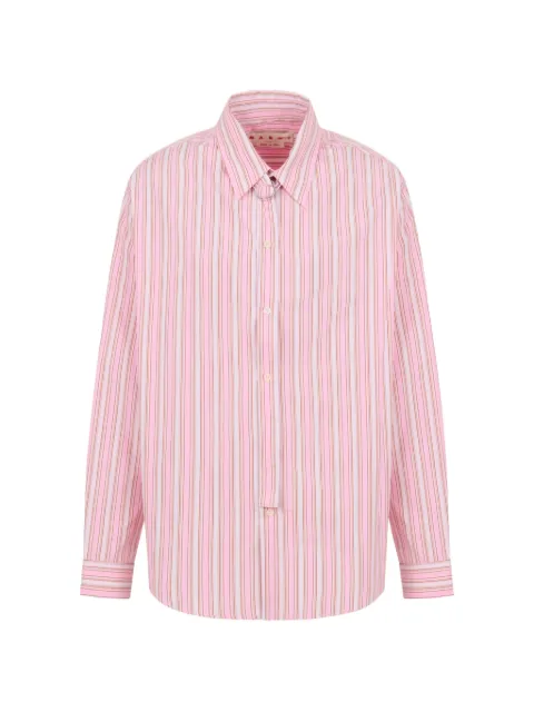 Marni striped d-ring shirt