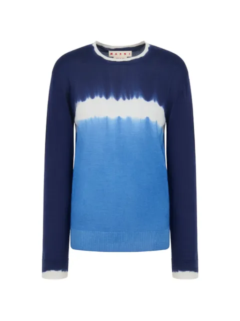 Marni Trui met ronde hals en tie-dye effect