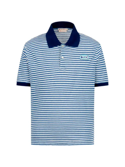 Marni polo a rayas con logo