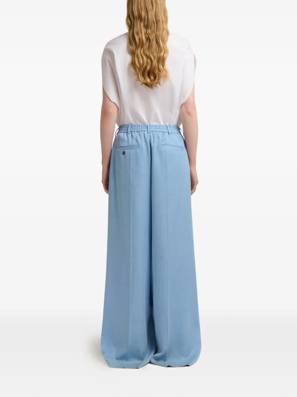 Marni Broek met wijde pijpen Blauw