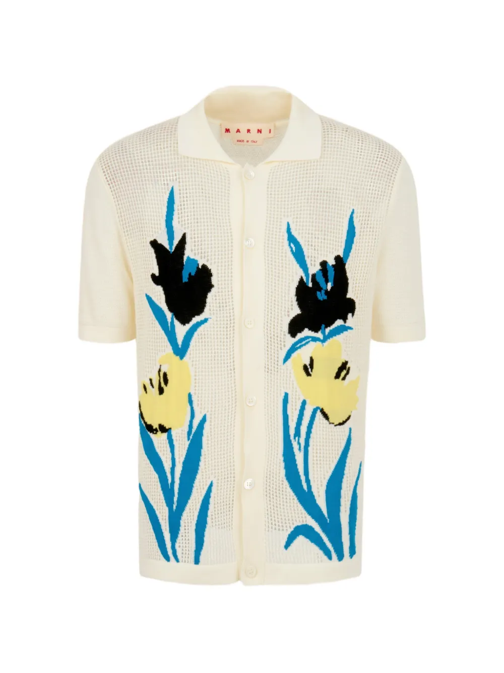 Marni Cardigan a fiori - Bianco