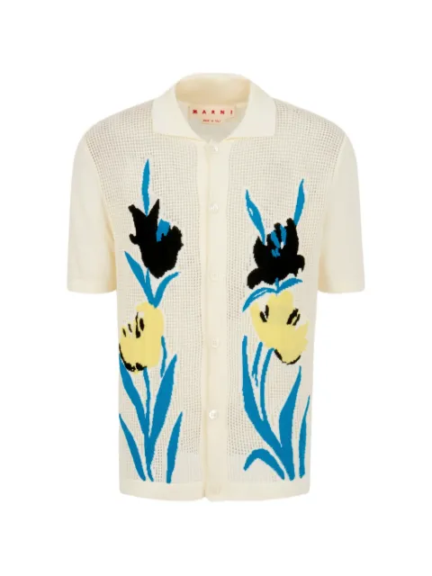 Marni cotton floral cardigan