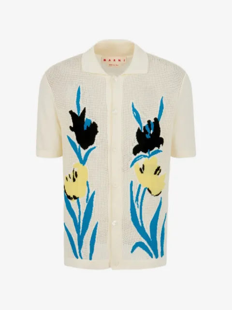 Marni cotton floral cardigan