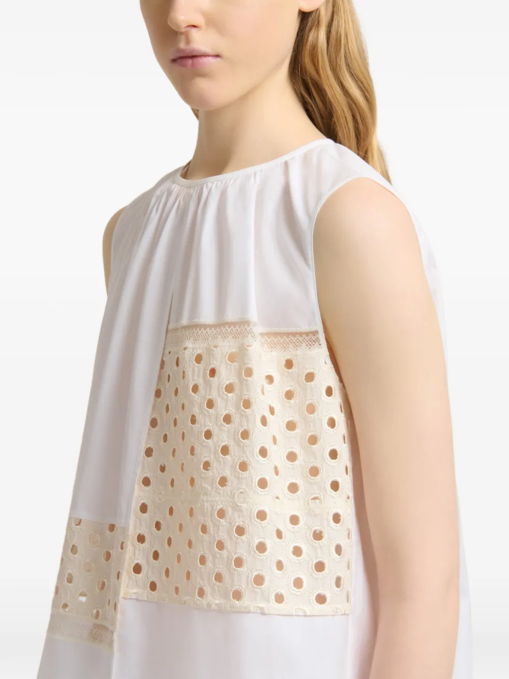 Marni Broderie anglaise blouse Wit