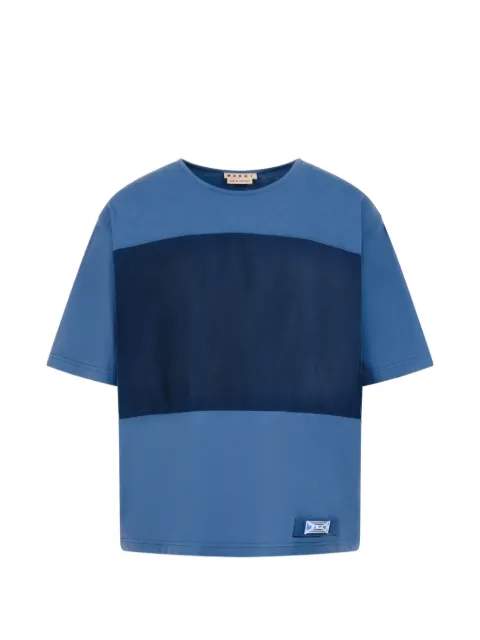 Marni camiseta en colour block con logo