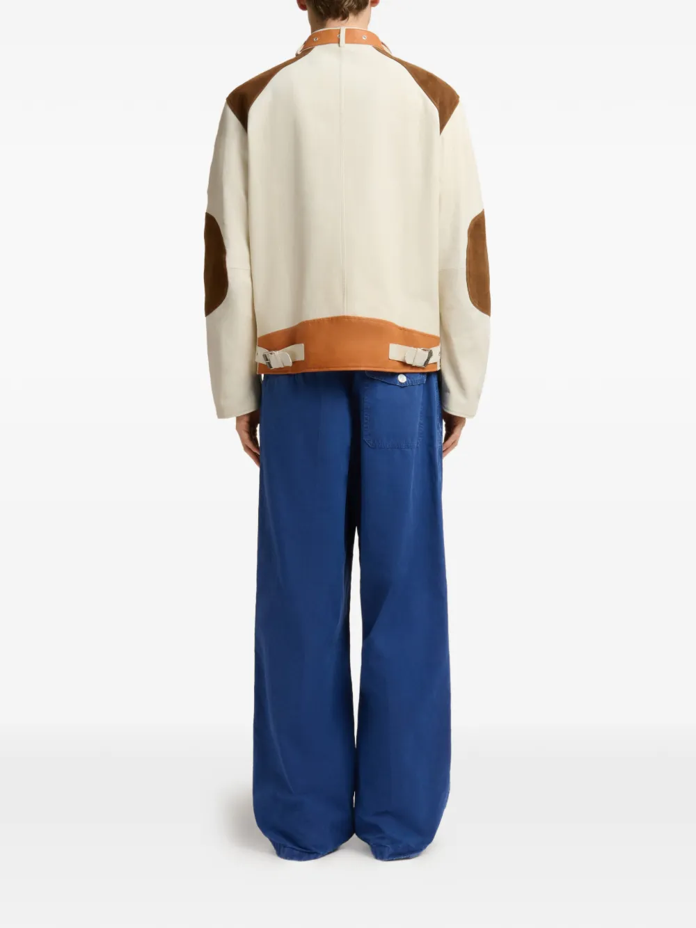 Marni Nappaleren jack met gespkraag Beige