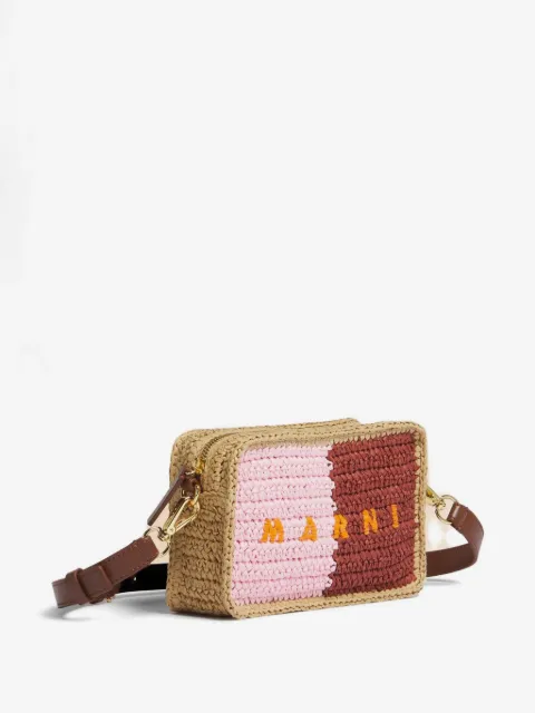 Marni paper raffia Seaside camera bag