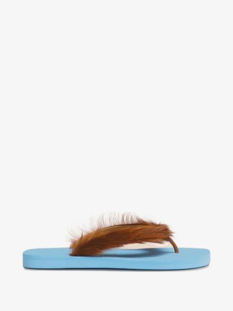 Marni ponyhair flip-flops