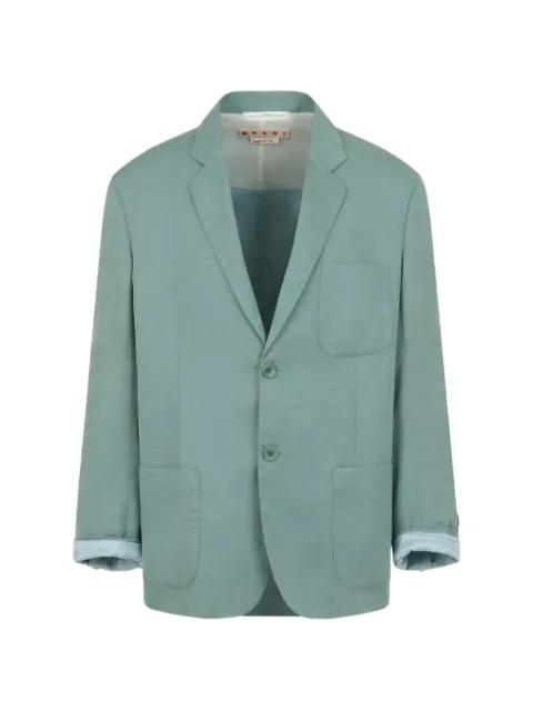 Marni two-button patch-pocket blazer