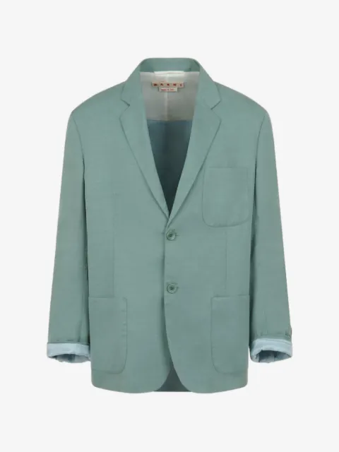 Marni satin-finish single-breasted jacket